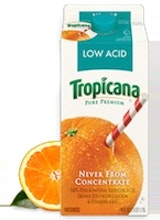 Tropicana Pure Premium Low Acid Orange Juice